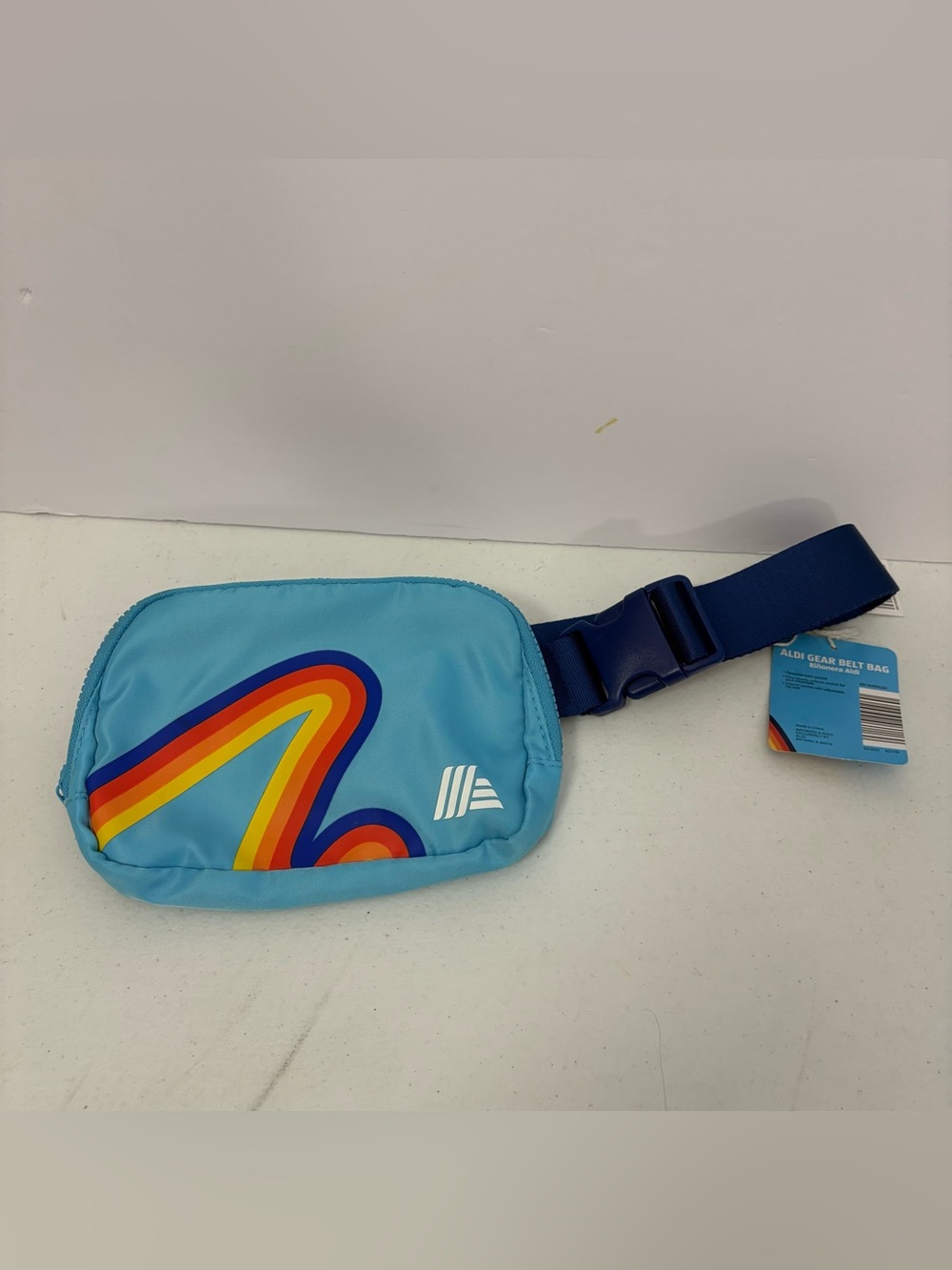 Aldi Gear 2023 Belt Bag Fanny Pack Light Blue Heritage Stripe Bum Bag New